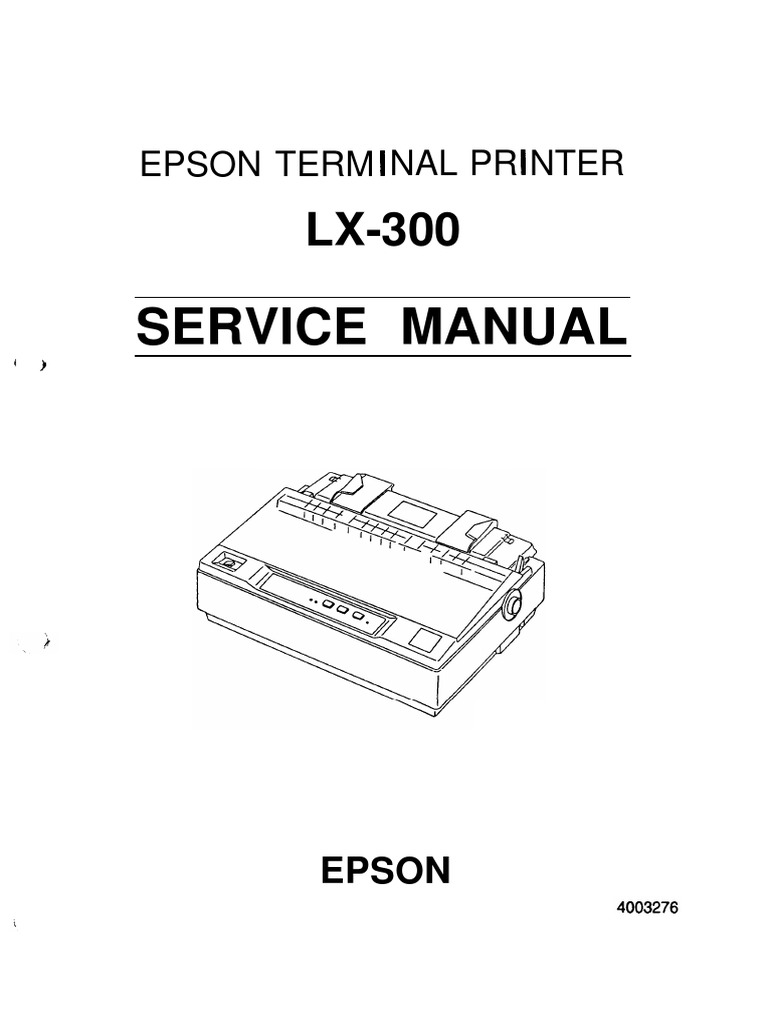 Cara Service Printer LX-300.pdf | Computer Hardware | Digital & Social Media