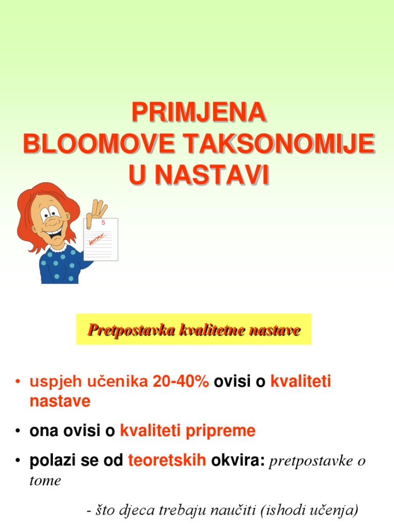 Bloomova Taksonomija | PDF