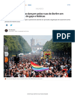 Milhares de Pessoas Dançam Pelas Ruas de Berlim em Defesa Dos Direitos de Gays e Lésbicas - Mundo - G1