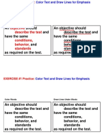 Objective Describe The Test Conditions, Behavior, Standards