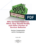 Why Sevicers Foreclose