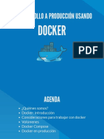 De Desarrollo A Producción Usando: Docker