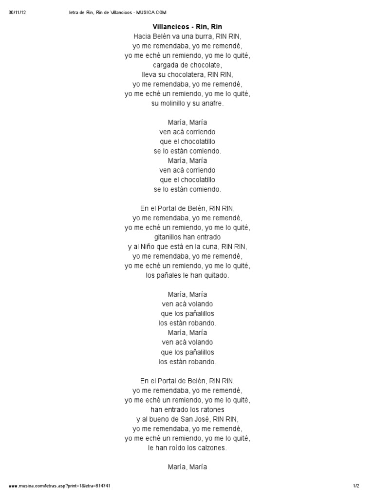 Rin Rin | PDF | Cumpleaños | Canciones navideñas