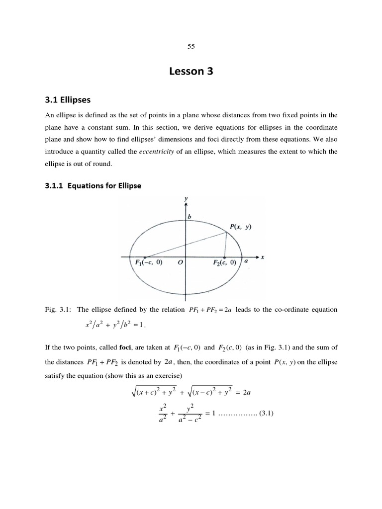 Calculus Lesson 3 | Ellipse | Orbit