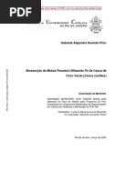 Biossorção de Metais Pesados Utilizando Pó Da Casca de Coco Verde (Cocos Nucifera)