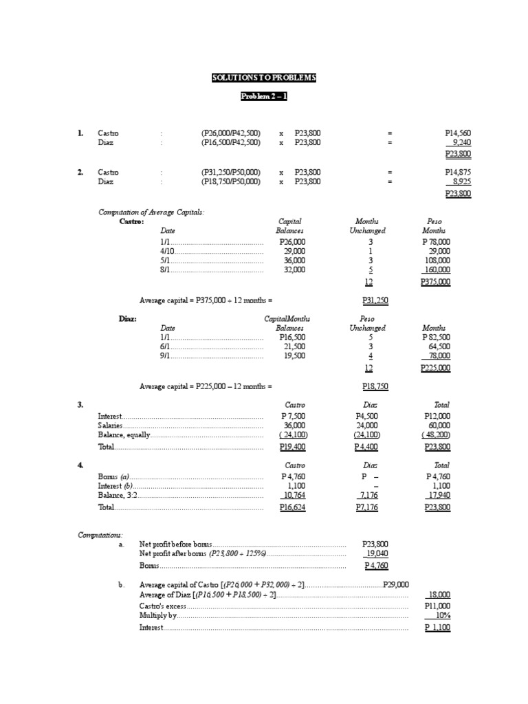 CHAPTER 2 - Partnership Operations | PDF | Expense | Cost Of Goods Sold