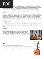 MUSICAL INSTRUMENTS Rondalla