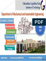 Department of Mechanical and Automobile Engineering: Created By: Dhaval