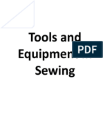 Tools and Equipment in Sewing