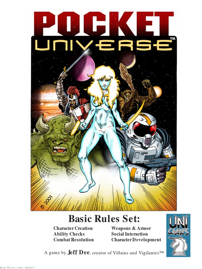 Pocket Universe Corebook Role Playing Games Gaming