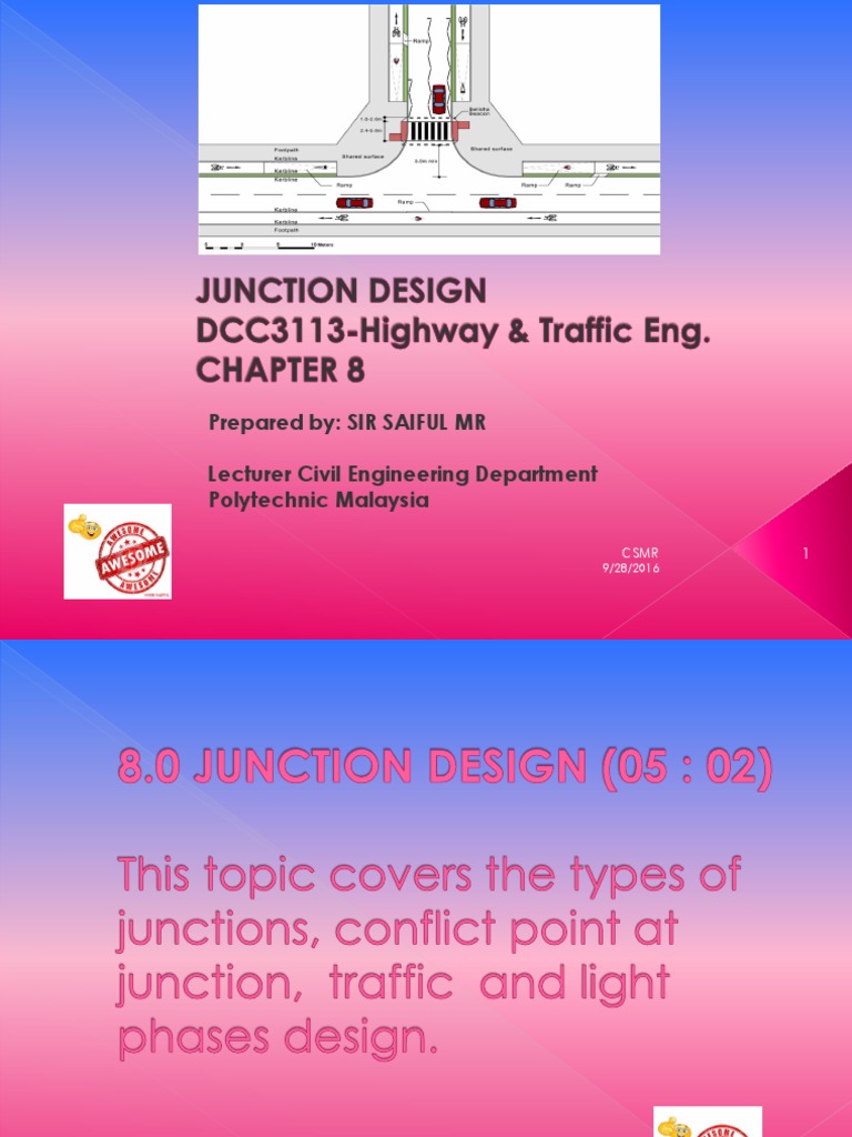 Chapter 8-Junction Design PDF | PDF | Interchange (Road) | Traffic