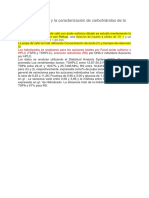 La Hidrólisis Ácida y La Caracterización de Carbohidratos de La Pulpa de Café