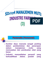 Sistem Manajemen Mutu Industri Farmasi