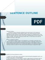 Sentence Outline