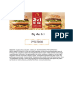 Big Mac 2x1: 0Y33T9GG