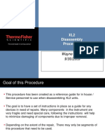 XL2 Disassembly Procedure: Wayne Minter 9/30/2009
