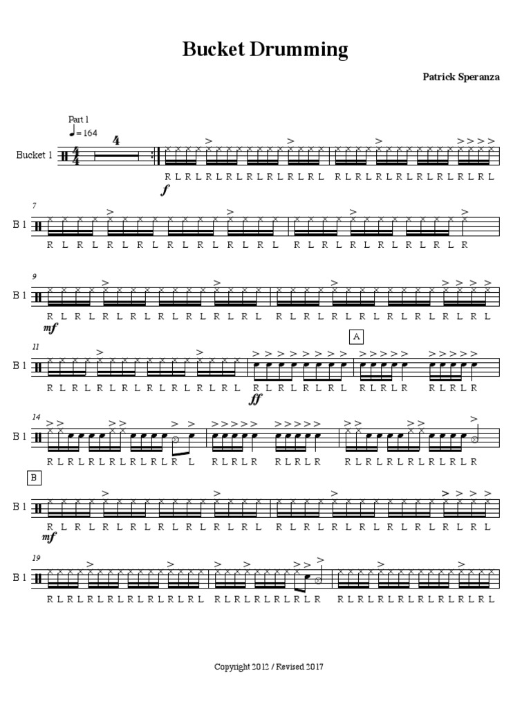 Speranza Bucket Drumming 2016 Bucket 1