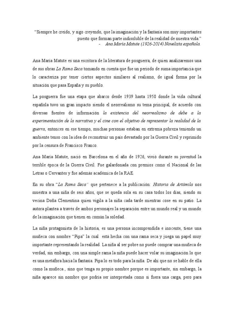 La Rama Seca Del Cerezo Resumen