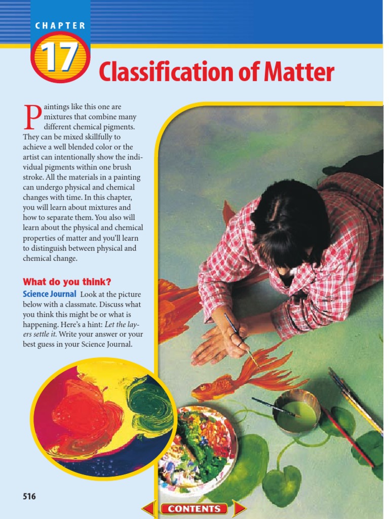 Classification of Matter Textbook PDF | PDF | Distillation | Colloid