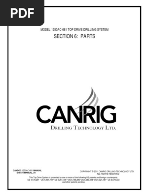 SEC6 Lista de Partes, Manual Canrig - Omron | PDF