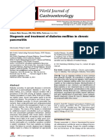 Diagnosis and Treatment of Diabetes Mellitus in Chronic Pancreatitis