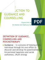 Topic 1 Introduction To Guidance and Counselling
