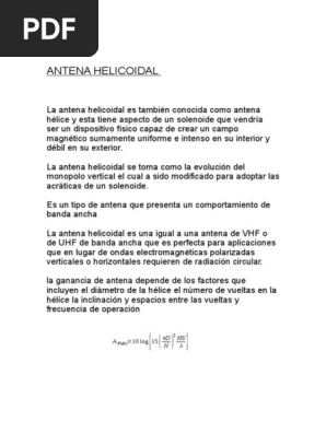 Antena cuadrifilar helicoidal - EcuRed