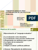 Conceptos Basicos para La Evaluacion de Politicas Publicas