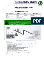 SOP Hydrostatic Test