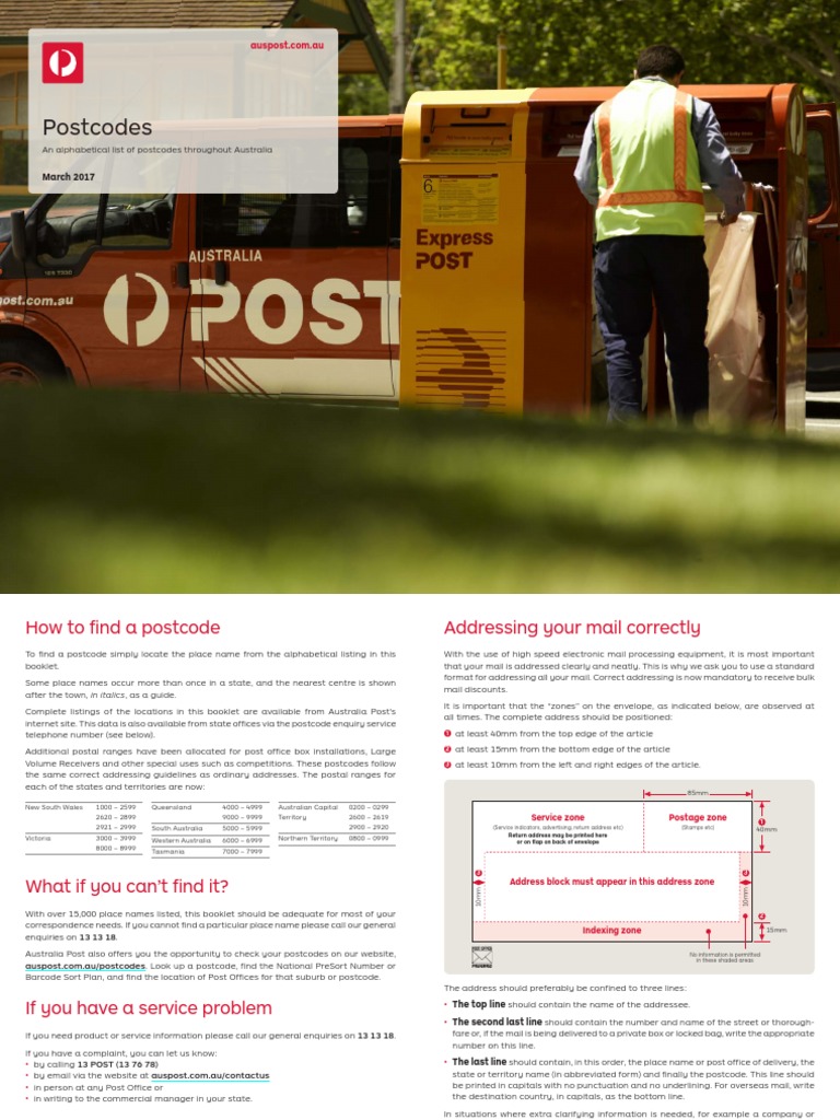 Standard Postcode File Pc001 28062017 | PDF | Mail | Typefaces