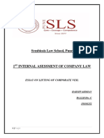 Company LawASSIGNMENT