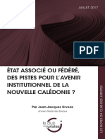 État Associé Ou Fédéré, Des Pistes Pour L'avenir Institutionnel de La Nouvelle Calédonie ?