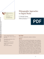 Ethnographic Approaches To Digital Media