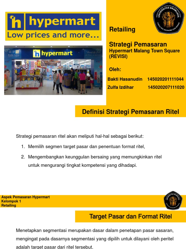 Strategi Pemasaran Hypermart Malang | PDF