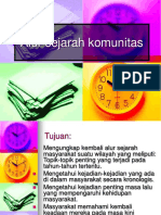 Alur sejarah komunitas