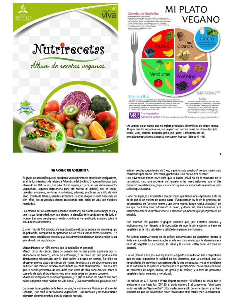 Recetas Veganas | PDF | Vegetarianismo | Leche