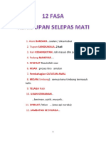 12 Fasa Kehidupan Selepas Mati