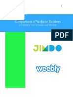 Comparison of Website Builders: A Usability Test of Jimdo and Weebly