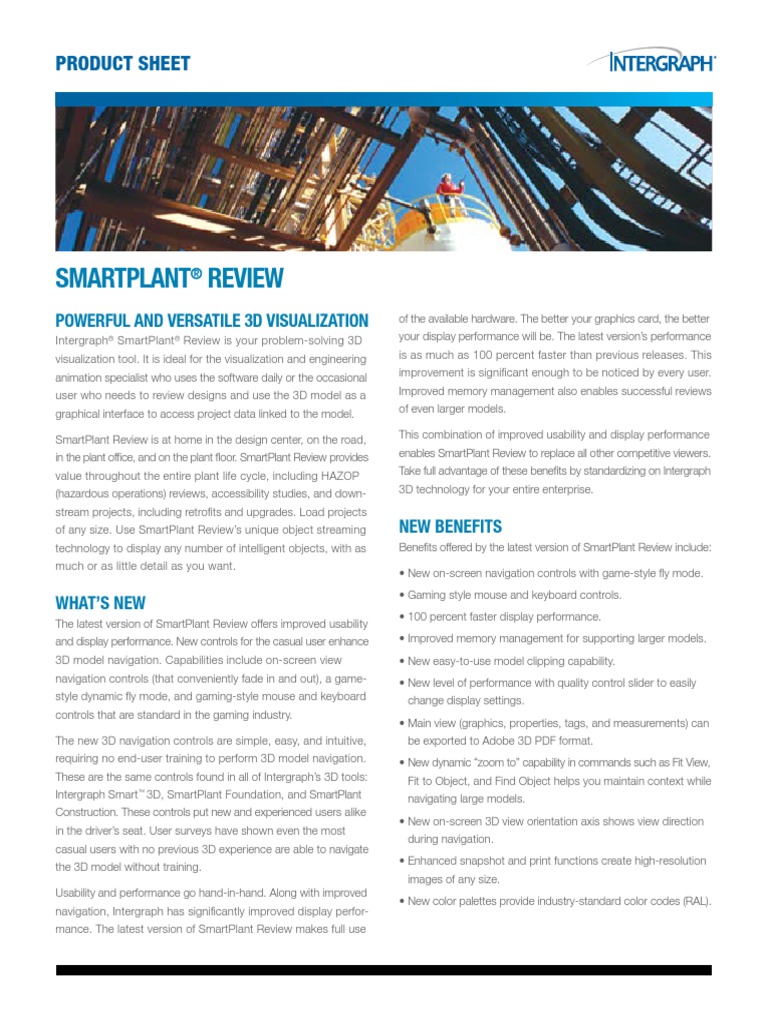 SmartPlant Review PDF PDF 3 D Computer Graphics 3 D Modeling