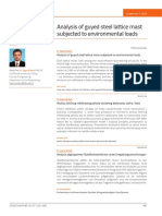 Analysis of Guyed Steel Masts Subjected To Environmental Loads