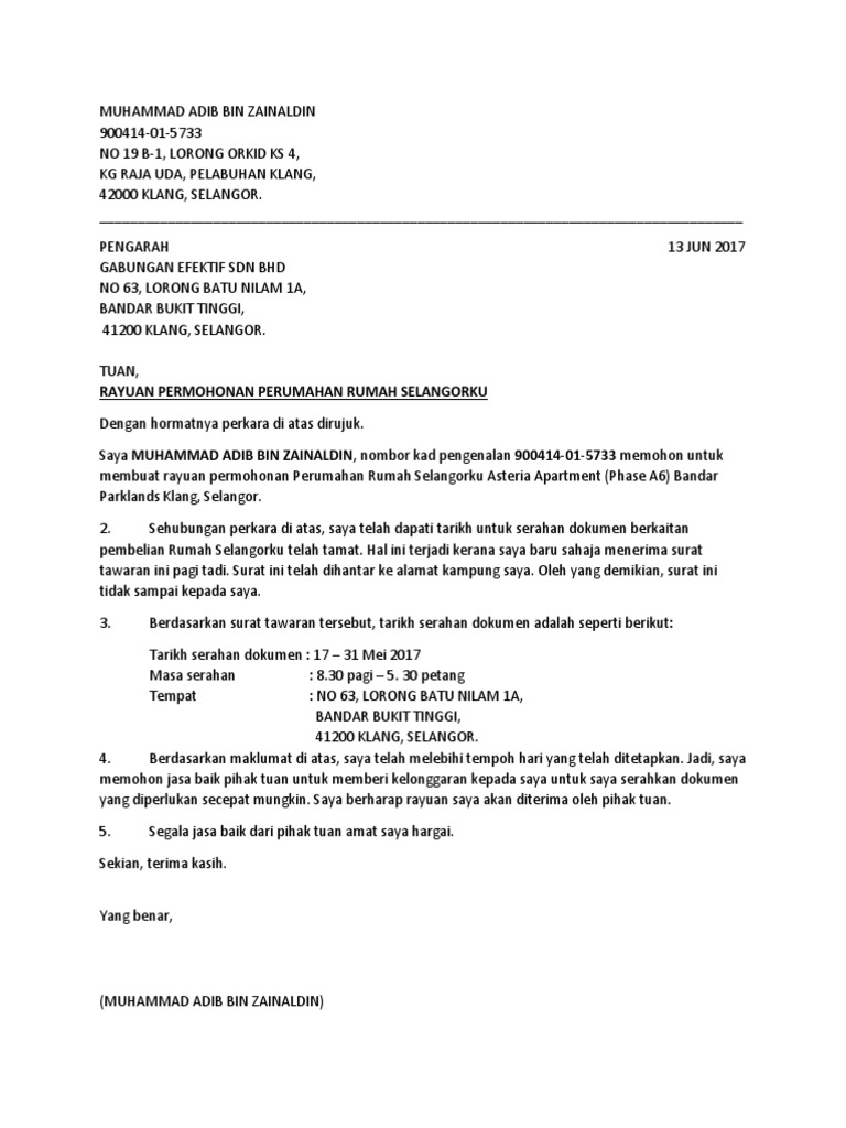 Rayuan Rumah Selangorku Pdf