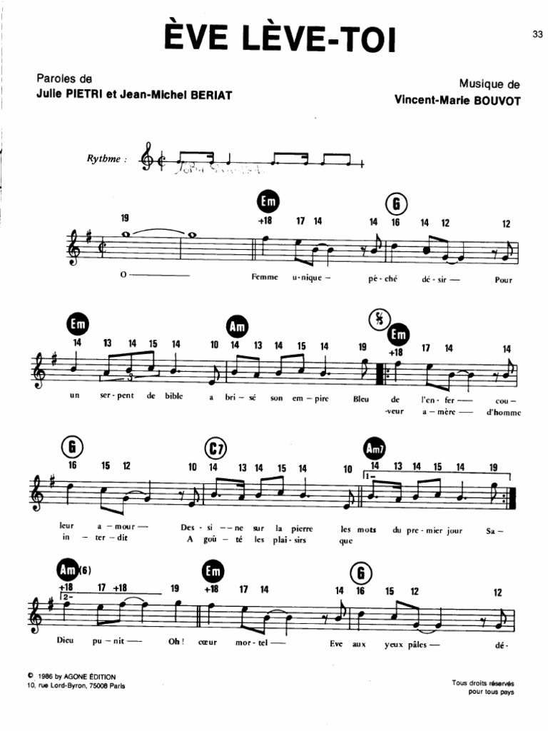 Julie And The Phantoms Chanson Paroles Eve Leve-Toi - Julie Pietri