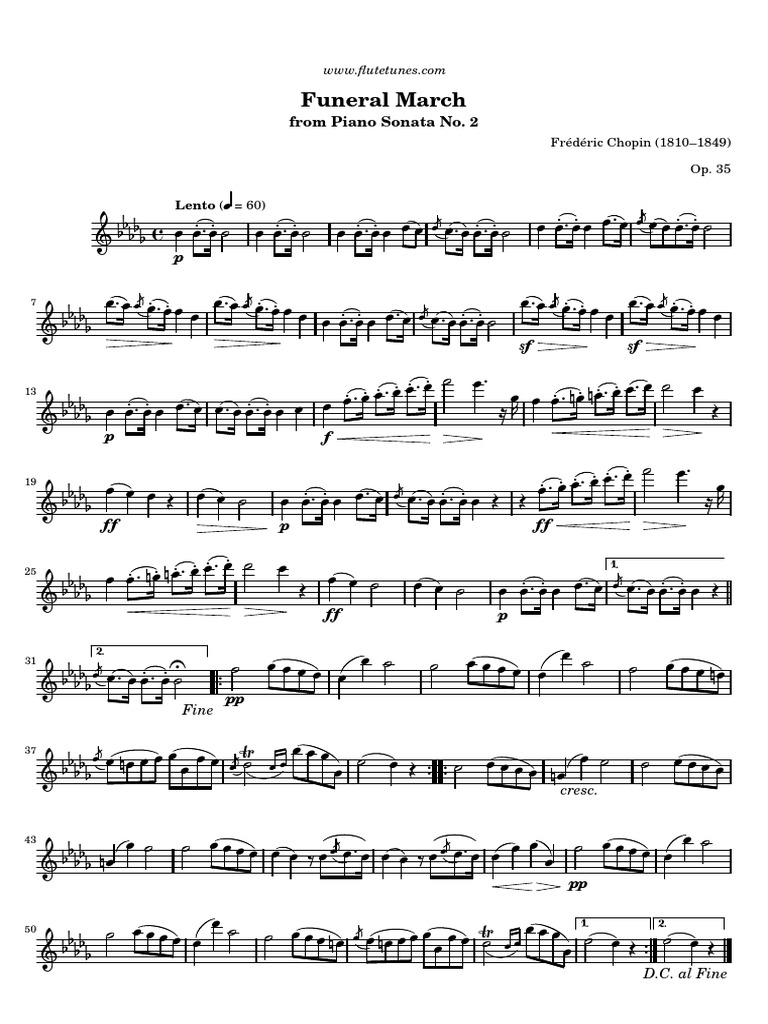 Chopin Piano Sonata No2 Funeral March PDF Sonata Musical Keys