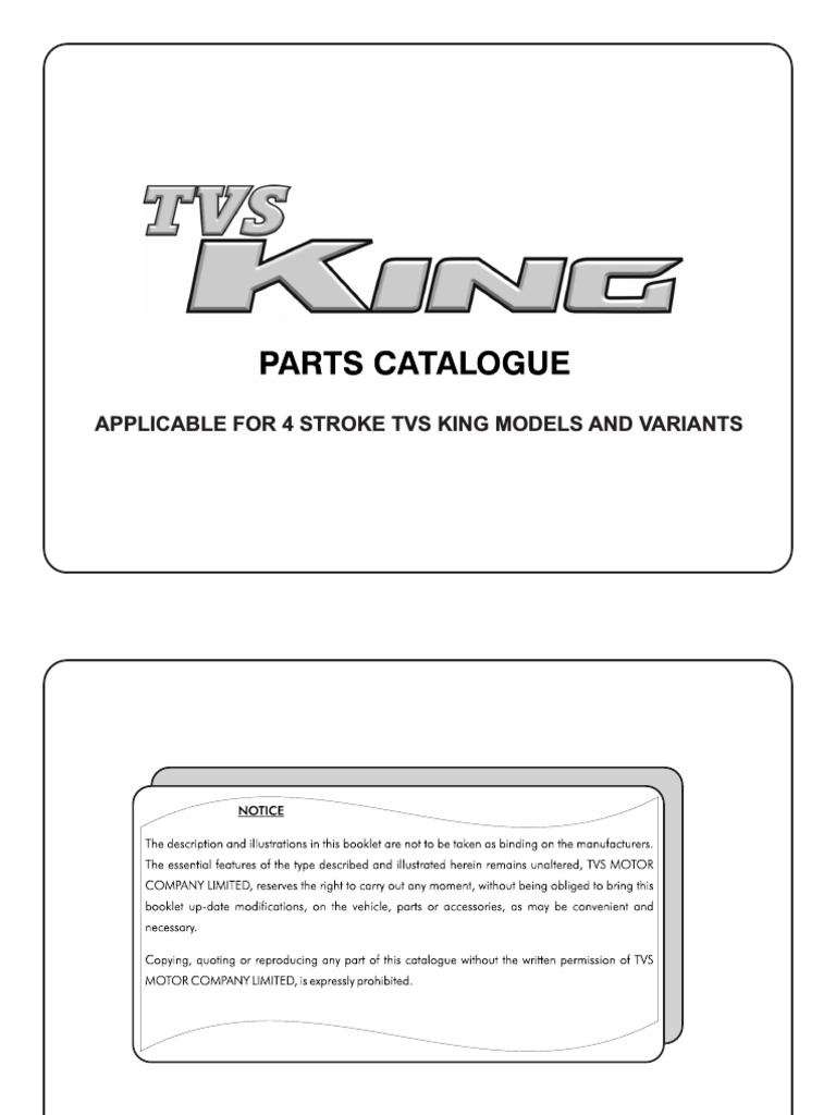Tvs King Three Wheeler Spare Parts Catalogue Reviewmotors.co