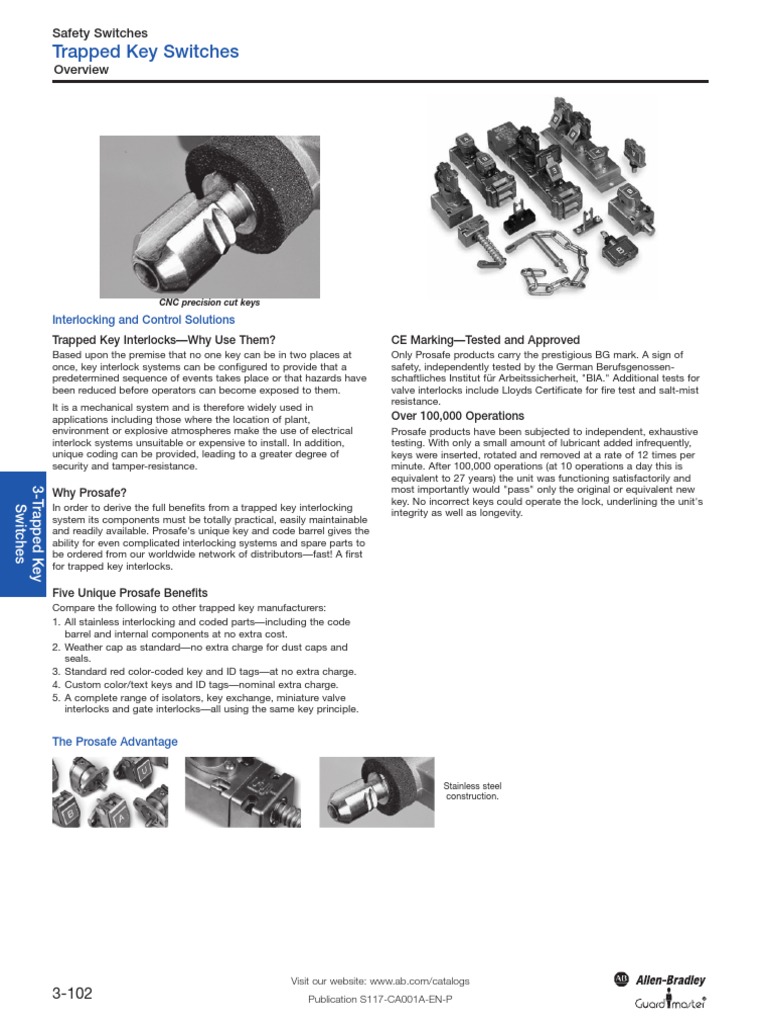 440T Prosafe Trapped Key S117 PDF Switch Lock (Security Device)