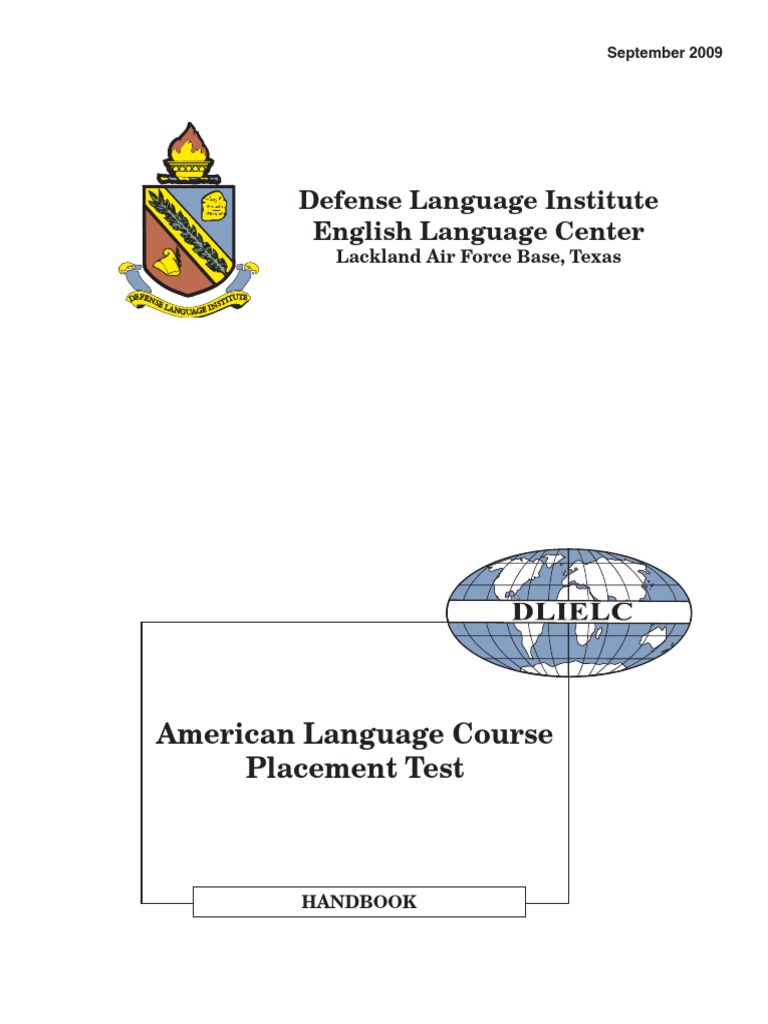 ALCPT Handbook and Administration Guide | PDF | Multiple Choice ...