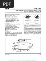 22W Bridge / Stereo Audio Amplifier With Clipping Detector: Protections