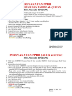 Informasi Jadwal PPDB