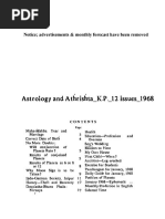 Astrology and Athrishta - K.P. - 12 Issues - 1968 PDF