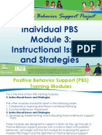 Individual PBS Module 3 Instructional Issues and Strategies